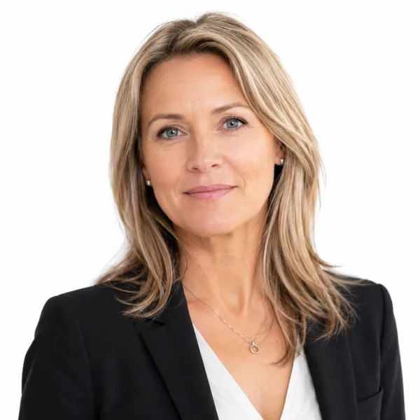 Anna Lindström, VD och fastighetsmäklare på Stenstadsmäklarna i Sundsvall